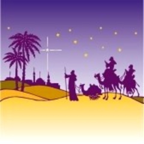 . Jesus’ visit by the wise men, who follow a miraculous star to Bethlehem