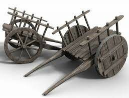 solid wheel cart