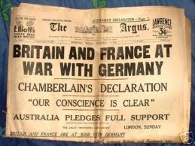 Britain and France enter war