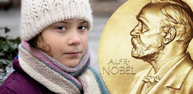 Greta is nomined for the nobel of the piece
