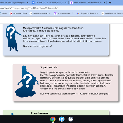 Timeline: 22 jarduera