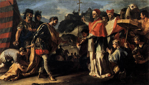 Incontro tra papà Leone I e Attila