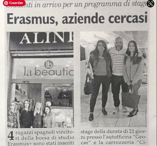 Studenti spagnoli in arrivo per un programma di stage Erasmus.