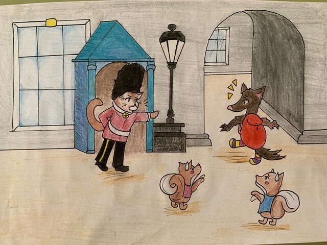 Loup rencontre la Reine d'Angleterre