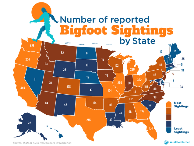 Bigfoot Map