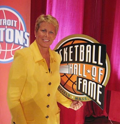 Ann Meyers inducted into the Basketball Hall of Fame.