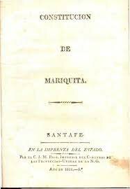 1815 SE APRUEBA LA CONSTITUCIÓN DE MARIQUITA