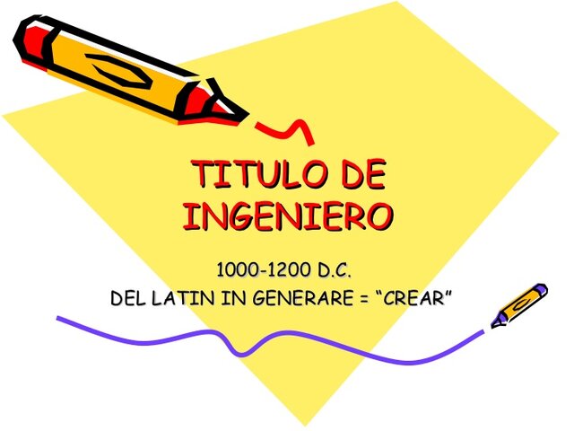 Aparición del termino ingeniero