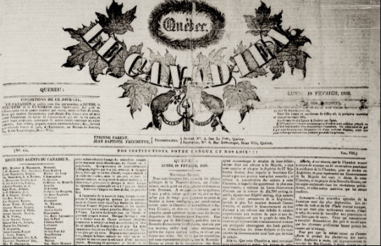 Fermeture du journal "Le Canadien"