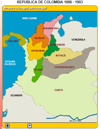 1886 FINALIZA EL PERIODO DE LOS ESTADOS UNIDOS DE COLOMBIA
