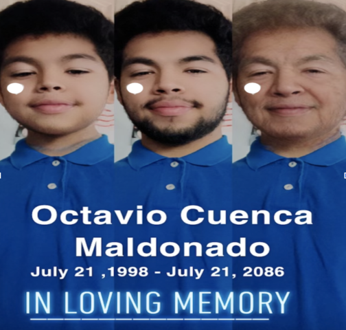 8.1 The End - Octavio Cuenca Maldonado, a devoted husband, and father of three children, passed away peacefully on his 88th birthday from liver failure in his hometown of Selb, Delaware.