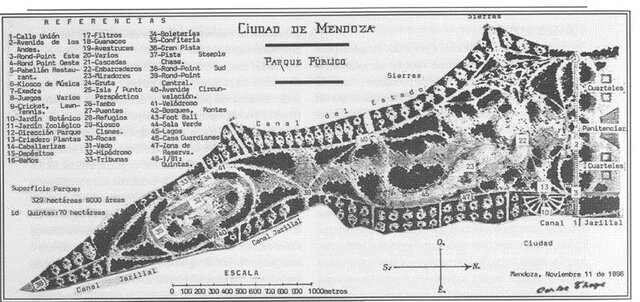 Se crea el Parque Público del Oeste, actual parque San Martín