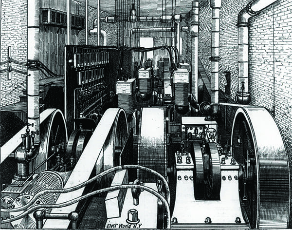 Worlds first coal electrical station is established