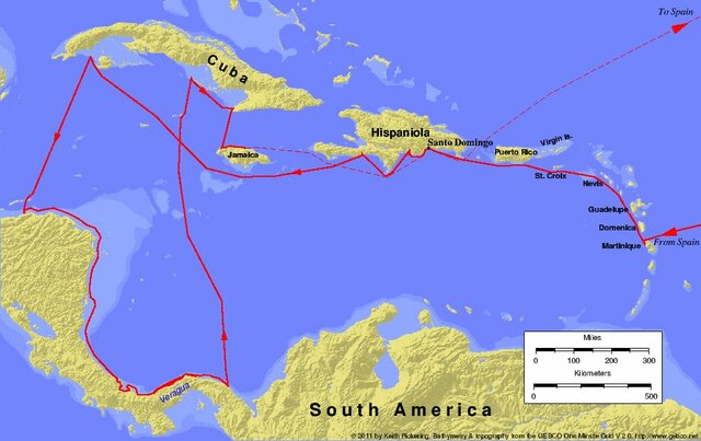 Quart viatge: Expedició transoceànica