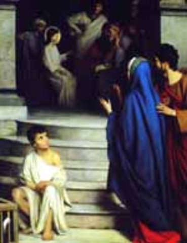 Jesus is at his first Passover in Jerusalem