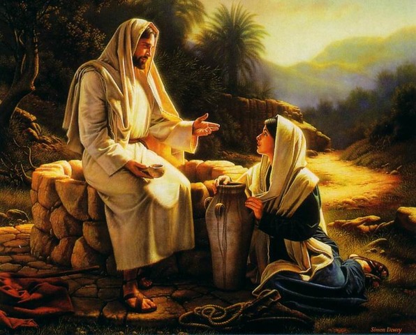 Jesus talks to Nicodemus and the Samaritan woman