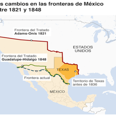 Timeline: Separación de Texas e Intervención Norteamericana.