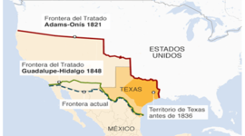 Timeline: Separación de Texas e Intervención Norteamericana.