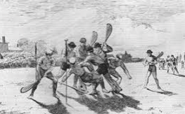First organized game