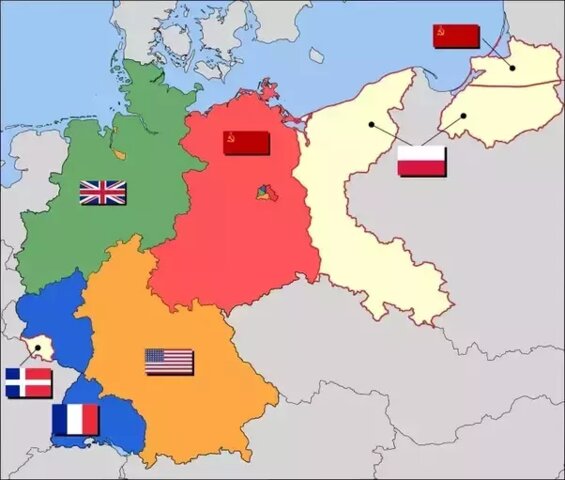 Four Powers Divide Germany