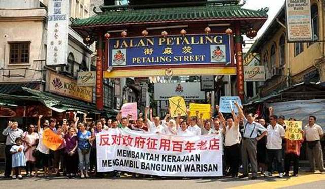 Chinatown traders protest