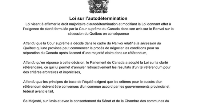 Loi sur la clarté référendaire