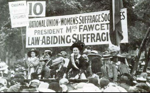 The National Union of Women's Suffrage Societies (the Suffragists)