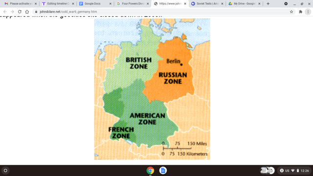 Four Powers Divide Germany