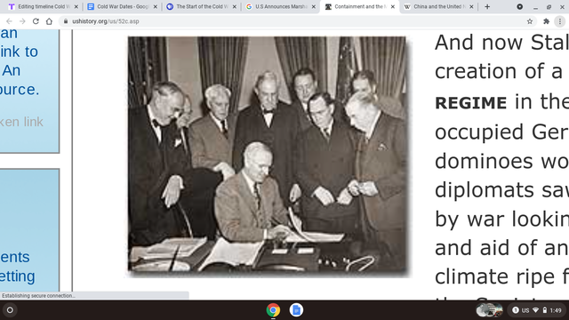 U.S Announces Marshall Plan