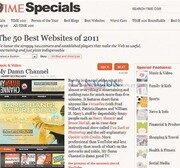 Los 50 mejores sitios web de 2011