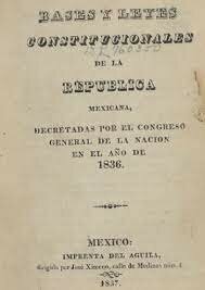 Siete Leyes Constitucionales de 1835