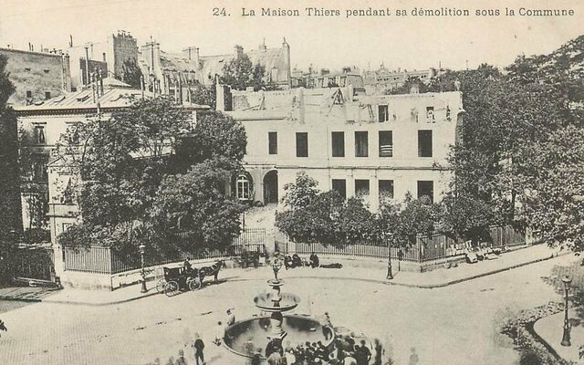 The Commune's Committee of Public Safety decides to destroy the Paris home of Adolphe Thiers