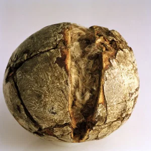 Estaban rellenas de plumas de ave y recubiertas por una carcasa de cuero.