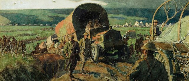 Allied forces and Central Powers