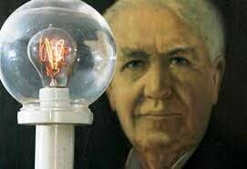 Thomas Alva Edison inventa la primera lampara incandescente