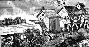 Ataque a pueblo rebelde