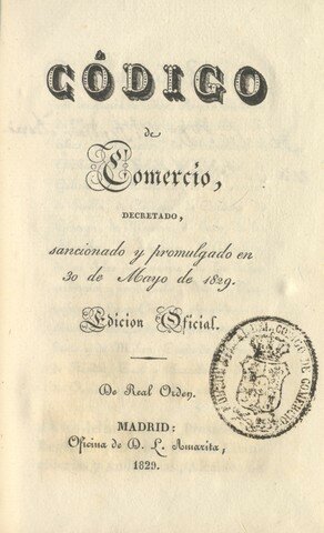 Sanción del Código de Comercio