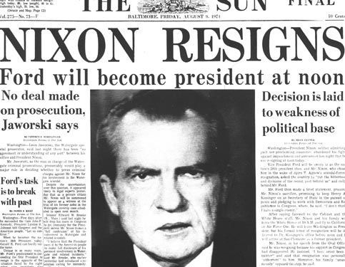 Nixon Resigns
