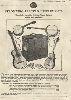 First electrified guitars invented