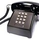 220px at&t push button telephone western electric model 2500 dmg black
