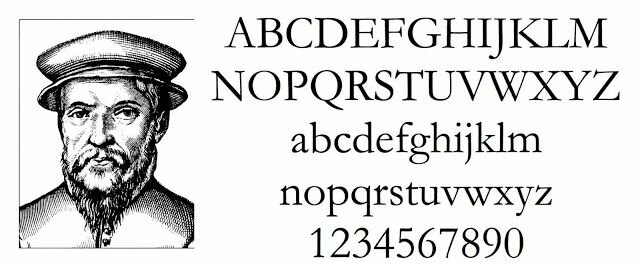 Tipografía de Garamond