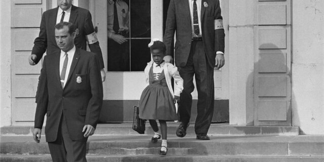 Ruby Bridges desegregate elementary