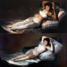 Maja vestida e Maja desnuda