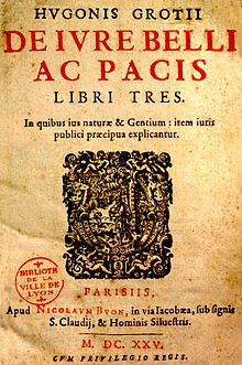 Se publica De Iure Belli Ac Pacis