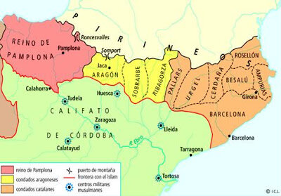 Los condados de Aragón, Sobrarbe y Ribagorza se desvinculan de los carolingios