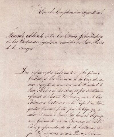 El Acuerdo de San Nicolás