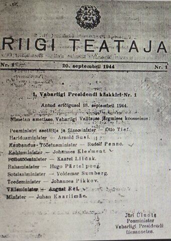 Käsikiri Vabariigi Valitsuse moodustamiseks