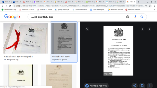 In 1986 British ties were cut