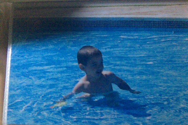 Segona vegada a la piscina