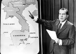 Nixon ordered troops to Cambodia